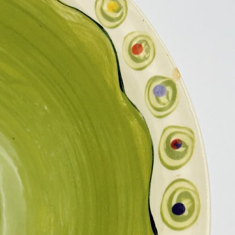 Hand Painted Art Pottery 11” x 5